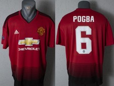 Camisa Manchester United Pogba 2018/2019 UEFA Champions League tamanho XL, usado comprar usado  Enviando para Brazil