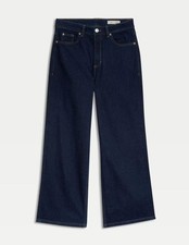 Jeans jeans feminino EX M&S perna larga cintura alta stretch comprar usado  Enviando para Brazil