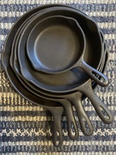 set 3 cast iron skillets for sale set 3 cast iron skillets for sale West Chicago