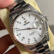 Raro relógio masculino vintage Enicar automático mostrador branco romano 25 joias fabricado na Suíça comprar usado Raro relógio masculino vintage Enicar automático mostrador branco romano 25 joias fabricado na Suíça comprar usado  Enviando para Brazil