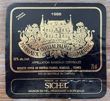 étiquette château palmer d'occasion  Toul