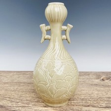 Vaso de orelha dupla flor branca forno de porcelana chinesa antiga dinastia Song 11,2" comprar usado  Enviando para Brazil