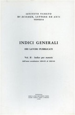 Indici generali dei usato  Firenze