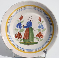 Assiette xixème faience d'occasion Assiette xixème faience d'occasion  Elliant