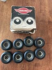 Rodas de skate vintage Black Sims Street Snake rolamentos SKF década de 1980 caixa comprar usado  Enviando para Brazil