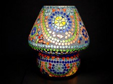 Orientalisch Kolonial Mosaik Glas Tischlampe Mosaic Glass Table lamp comprar usado  Enviando para Brazil