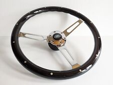 Volant pour Land Rover Defender 48 splines cannelures en bois 90 110 130 Classic comprar usado  Enviando para Brazil