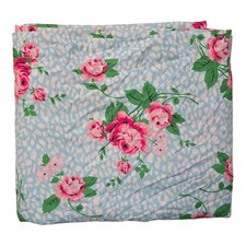 Cortina de chuveiro Betsey Johnson tecido azul chita rosas 72x72 estampa animal  comprar usado  Enviando para Brazil