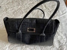 Black faux crocodile for sale  PRESTON