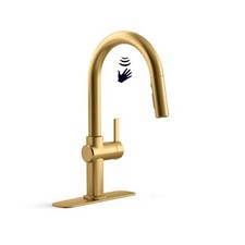 Torneira de cozinha pulverizador sem toque KOHLER Clarus - latão moderno escovado comprar usado  Enviando para Brazil
