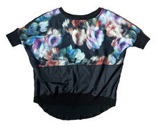 Usado, Blusa ZARA Multi Tecido Floral Pastel Bainha Hi Lo Feminina Manga Curta NOVO comprar usado  Enviando para Brazil