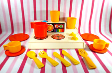 Conjunto de cozinha Swell 1970 Fisher Price 15 peças com queimadores mágicos cook top + pratos comprar usado  Enviando para Brazil