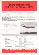 Bac 475 manufactures for sale  LONDON