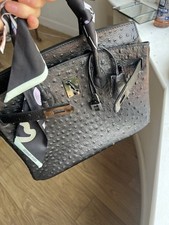 Black hardware ostrich for sale  LONDON