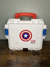 Marvel Captain America Invicta 3 Relógio Estojo de Viagem/Caixa de Impacto com Inserções de Espuma comprar usado  Enviando para Brazil