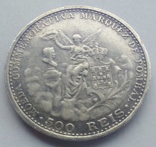 500 Reis Portugal 1910 - Emanuel II - Marquis de Pombal - Argent comprar usado  Enviando para Brazil