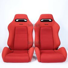 【1 PAR】AUTÊNTICO RECARO SR3 Integra DC2 Vermelho Muito Bom Estado【LOCALIZAÇÃO DOS EUA】 comprar usado  Enviando para Brazil