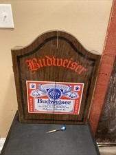 Budweiser wood dartboard for sale  Springfield