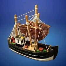 Barco Traller vintage pequena escala madeira com mastros frábicos excelente estado comprar usado  Enviando para Brazil