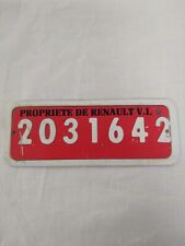 Plaque immatriculation proprie d'occasion  Meximieux