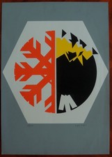 Enzo cucchi serigrafia usato  Perugia