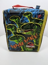 Usado, Mochila escolar vintage retrô Jurassic Park 1992 Raptor Attack Wiz Zoo  comprar usado  Enviando para Brazil