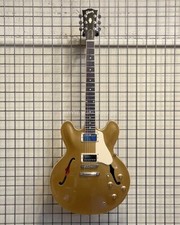 Guitarra elétrica Gibson ES-335 parte superior lisa dourada feita nos EUA 2013 corpo semi oco comprar usado Guitarra elétrica Gibson ES-335 parte superior lisa dourada feita nos EUA 2013 corpo semi oco comprar usado  Enviando para Brazil