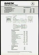 Mercedes benz 2421k for sale  UK