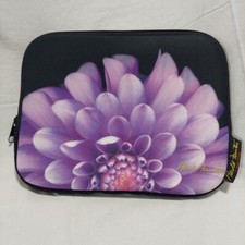 Estojo acolchoado com zíper Harold Feinstein roxo floral 8" x 10" tablet comprar usado  Enviando para Brazil