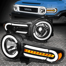 PARA 07-14 FJ CRUISER LED DRL+LÂMPADAS SEQUENCIAIS DE FAROL DE SETA PRETO/ÂMBAR, usado comprar usado PARA 07-14 FJ CRUISER LED DRL+LÂMPADAS SEQUENCIAIS DE FAROL DE SETA PRETO/ÂMBAR, usado comprar usado  Enviando para Brazil