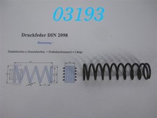 Druckfeder din 2098 gebraucht kaufen  Mehrstetten