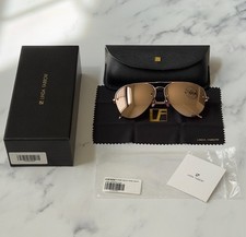 Usado, Óculos de Sol LIGEIRAMENTE USADO LINDA FARROW Ouro Rosa 60mm Estilo 543 Aviador Espelhado comprar usado  Enviando para Brazil