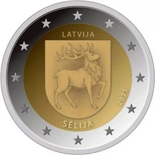 Euro lettonie 2025 d'occasion  Bohain-en-Vermandois