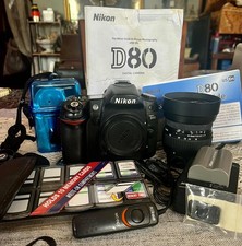 Câmera Digital SLR Nikon D D80 10.2MP - Pacote Grande Lente 18-55mm Plus Extra comprar usado  Enviando para Brazil