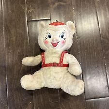 Antiguo Oso Kewtee Peluche Plástico Cara Papá Noel Ayudante RARO Knickerbocker segunda mano  Embacar hacia Mexico