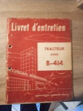 Livret utilisation tracteur d'occasion  Les Bordes
