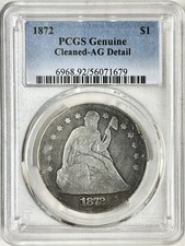 1872 seated liberty for sale  Washington