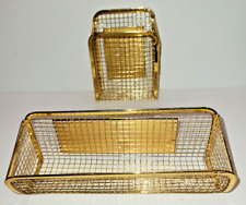 Cestas de armazenamento de fio magnético Goldtone para armários de escritório pesadas muito resistentes comprar usado  Enviando para Brazil