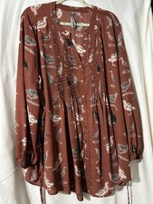 Camisa túnica Melissa McCarthy Seven7 manga longa gola V pássaros plus size 2X (S111) comprar usado Camisa túnica Melissa McCarthy Seven7 manga longa gola V pássaros plus size 2X (S111) comprar usado  Enviando para Brazil