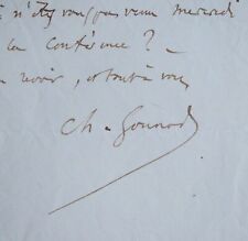 Usado, Carta De Carlos Gounod A Violonchelista Alexandre Batta , A De Redox comprar usado  Enviando para Brazil
