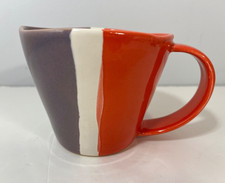 Caneca Anthropologie Romy laranja roxo creme listrado bloco de cores 14 oz, usado comprar usado Caneca Anthropologie Romy laranja roxo creme listrado bloco de cores 14 oz, usado comprar usado  Enviando para Brazil