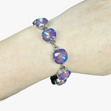 Usado, Pulseira Swarovski corte almofada ultra roxa La Vie Parisienne Catherine Popesco comprar usado  Enviando para Brazil