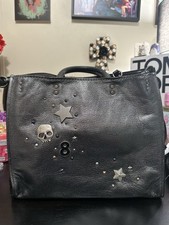 COACH PERSONALIZADO COURO SEIXO PRATA METÁLICO ESCURO ROGUE 30 GUNMETAL, usado comprar usado  Enviando para Brazil