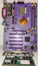 SOLTEK SL-86SPE2 Purple Soquete 478 i865PE Agp Sata Atx 2DDR + Cpu + 2GB Ram comprar usado  Enviando para Brazil