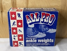 Pesos de tornozelo ajustáveis vintage All Pro 5 lb na caixa amarelo autêntico comprar usado  Enviando para Brazil