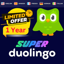 SUPER DUOLINGO  12 Monate 🎁 Begrenztes Angebotsgeschenk!🚀Schnelle Lieferung⚡️ comprar usado  Enviando para Brazil