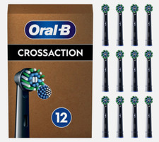 Testine Oral-B Cross Action 12pz Nere Ricambio Spazzolino Elettrico Braun usato  Italia