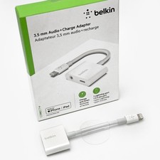 Adaptador de áudio + carga Belkin original 3,5 mm iPhone 14/13/12/11/X/Pro/Max comprar usado  Enviando para Brazil