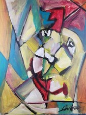 ölbild frau abstrakt gebraucht kaufen  Bad Münstereifel