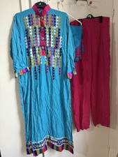 Teal shalwar piece for sale  OLDHAM